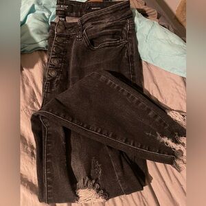 Black distressed Judy blue jeans